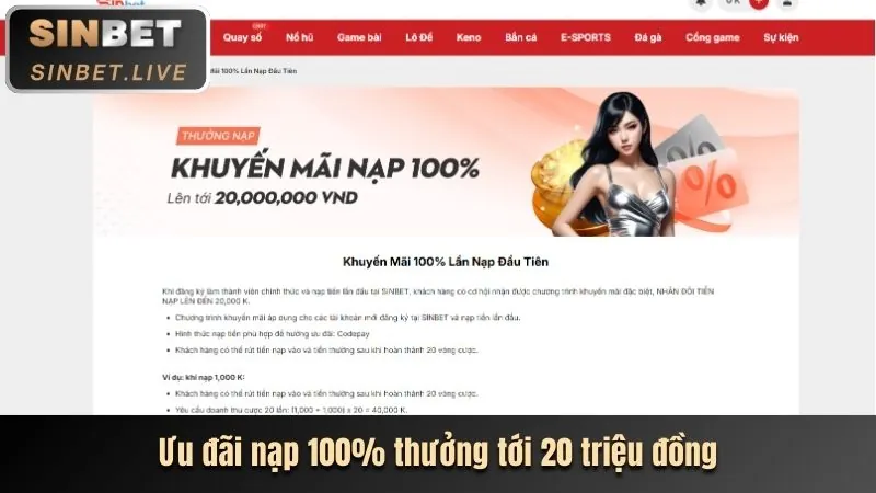 Khuyến mãi nạp lần đầu cho slot game